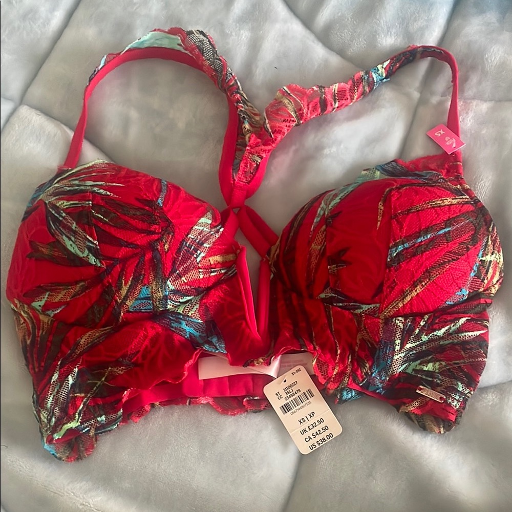 Vibrant Red Women's Bra